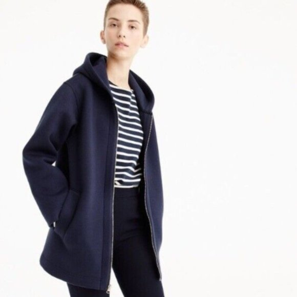 J. Crew Jackets & Blazers - J. Crew Scuba Jacket in Navy Blue XL